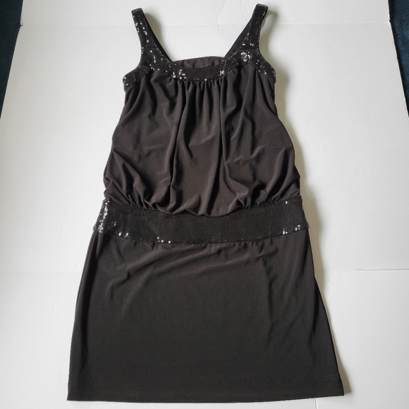 Adrianna Papell Boutique Black Sleeveless Sequin Dress - Picture 8 of 9